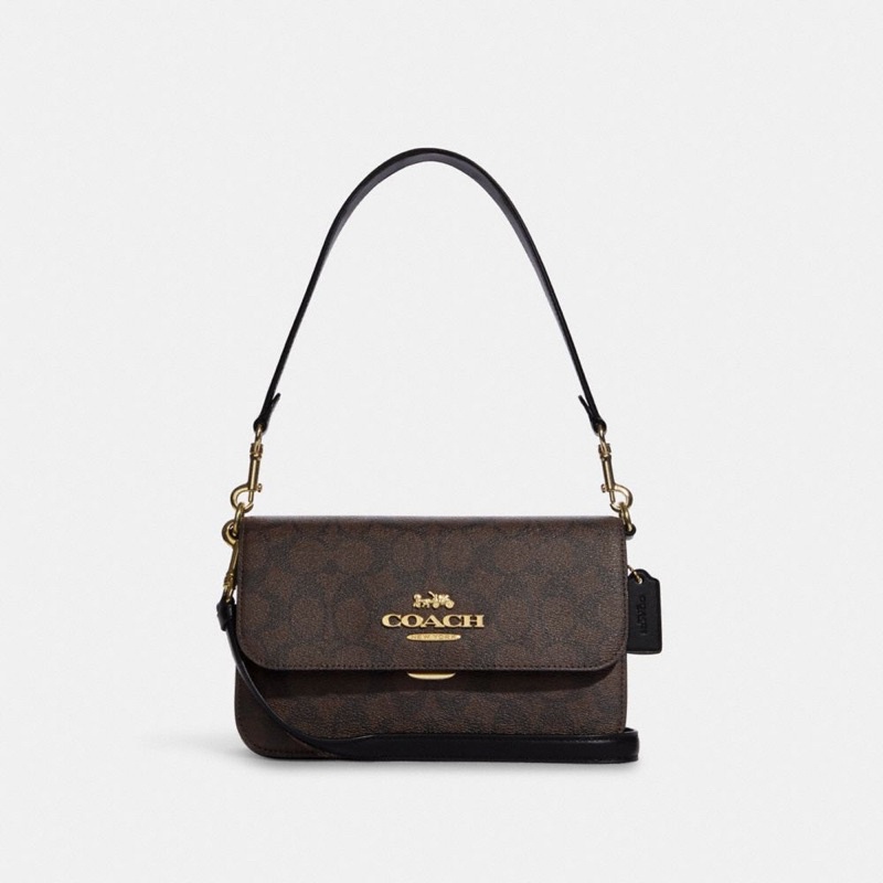 Coach Brynn Shoulder Bag In Signature Canvas (CA529)