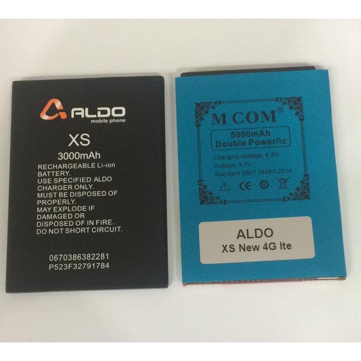 Battery Batere Batre Baterai Double Power Mcom Aldo XS New 4G Lte