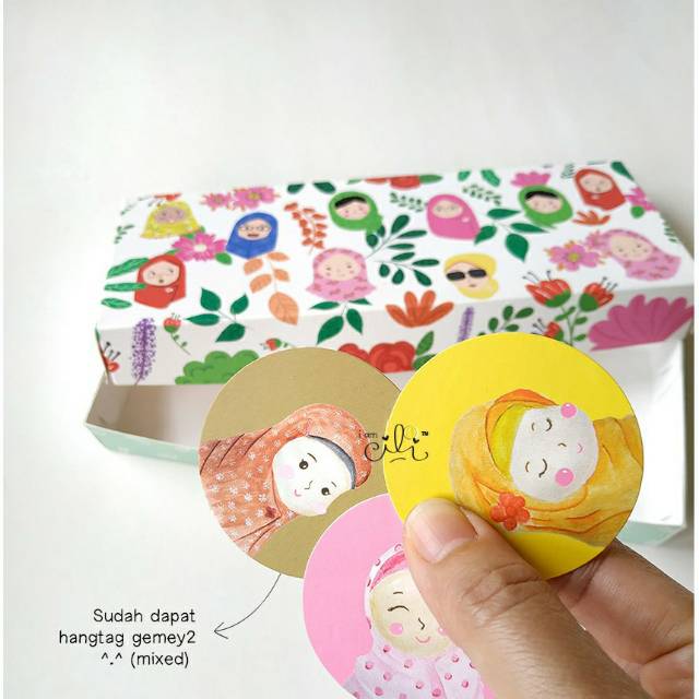 

(BEAUTYHIJAB) box kotak hijab baju cantik girly iamcili (isi 10)