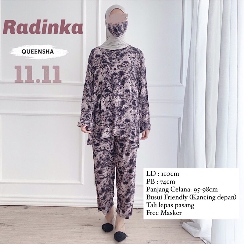 SET PIYAMA RADINKA (FREE MASKER)