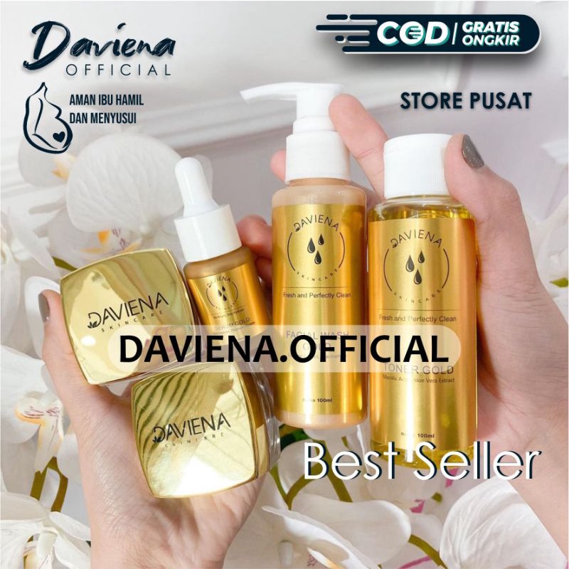 Jual DAVIENA SKINCARE PAKET GOLD SERIES | OFFICIAL STORE | SKINCARE