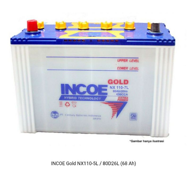 INCOE Gold NX110-5L / 80D26L (68 Ah) INGO-NX110-5L