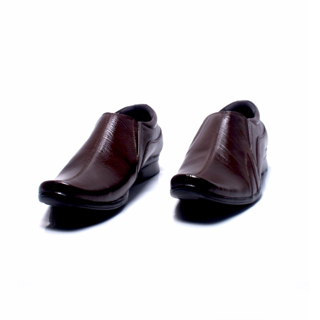 Sepatu Pantofel Pria Formal Kulit Asli Rasheda Series T 01 SlipOn