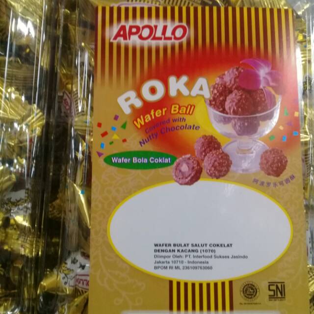 Apollo roka coklat toples isi 80