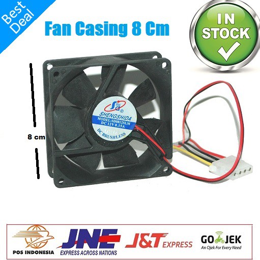 Fan Casing Kipas Pendingin Komputer PC 8 Cm