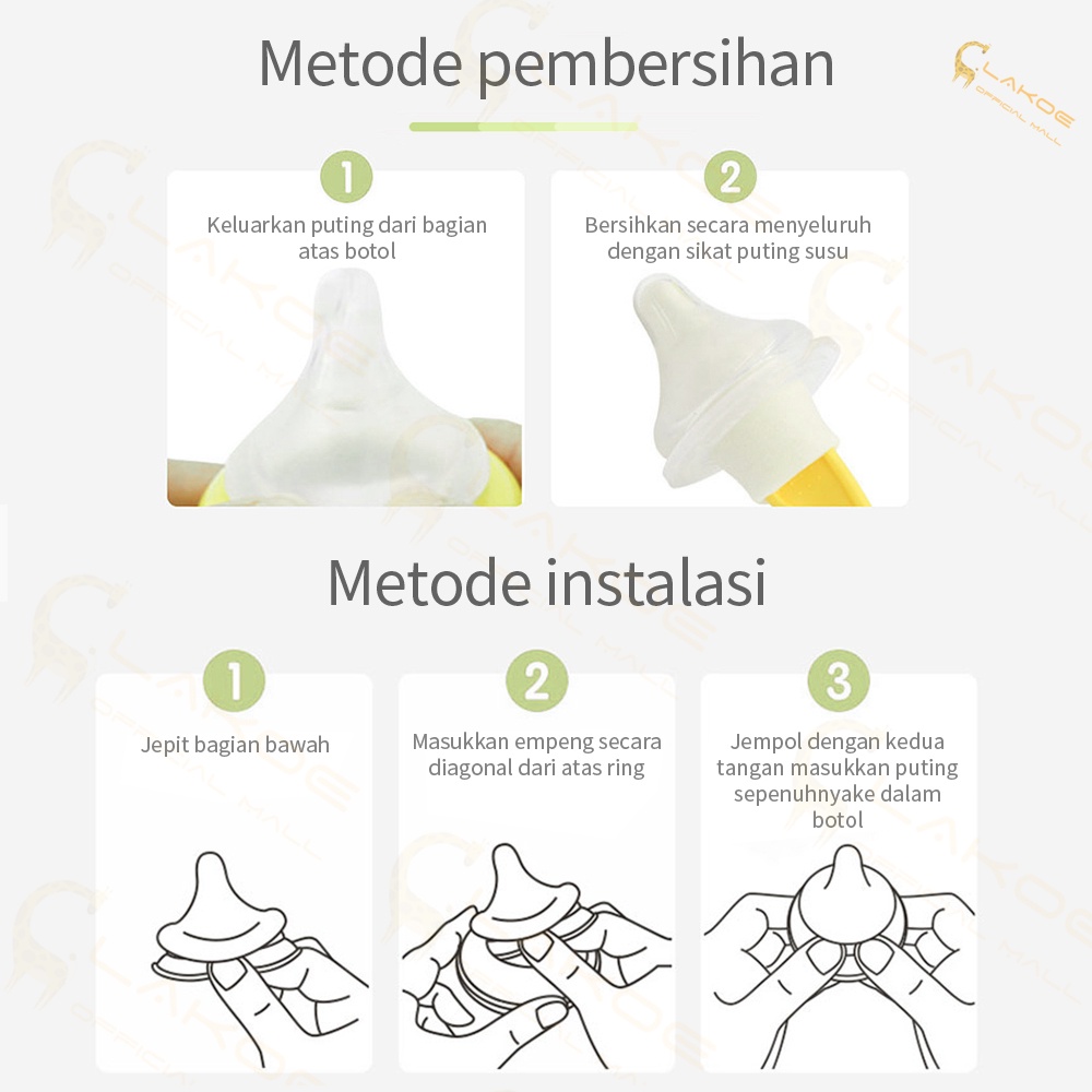 LAKOEOFFICIALMALL dot bayi untuk pigeon nipple pigeon leher lebar anti kolik-4
