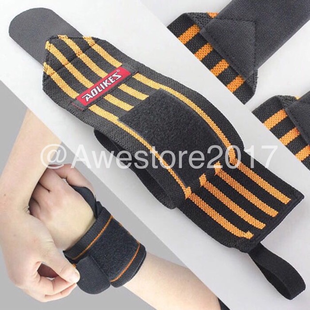 AOLIKES Wrist Wrap Wraps Strap Straps Weightlifting Support Gym