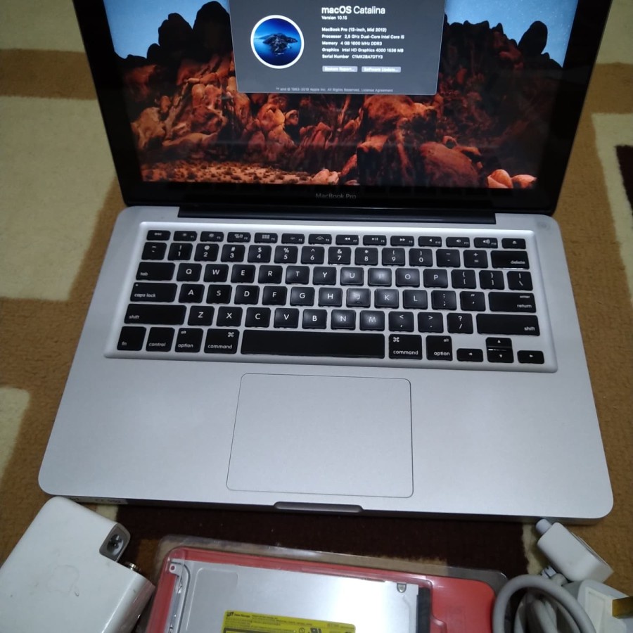 MacBook Pro 13 inch Mid 2012 MD101 Ram 8GB SSD Samsung dan HDD Dual Storage