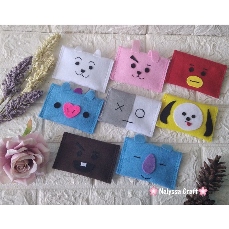 

amplop flanel karakter seri Bt21 / amplop lebaran /angpau