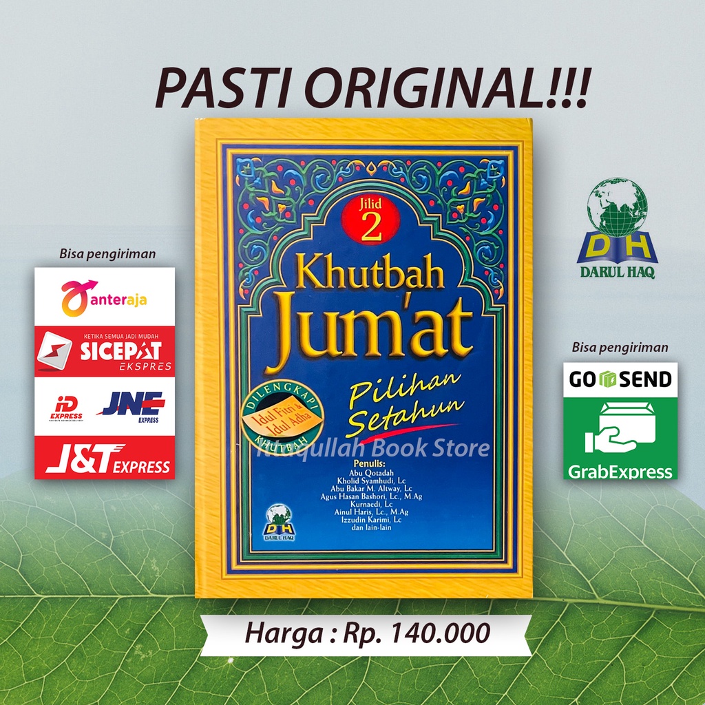 PAKET MURAH 2 Buku Khutbah Jumat Pilihan Setahun 1 Set 2 Jilid Original - Ditulis Oleh Para Ustad yang Ahli dan Terpercaya - Darul Haq Hardcover-2