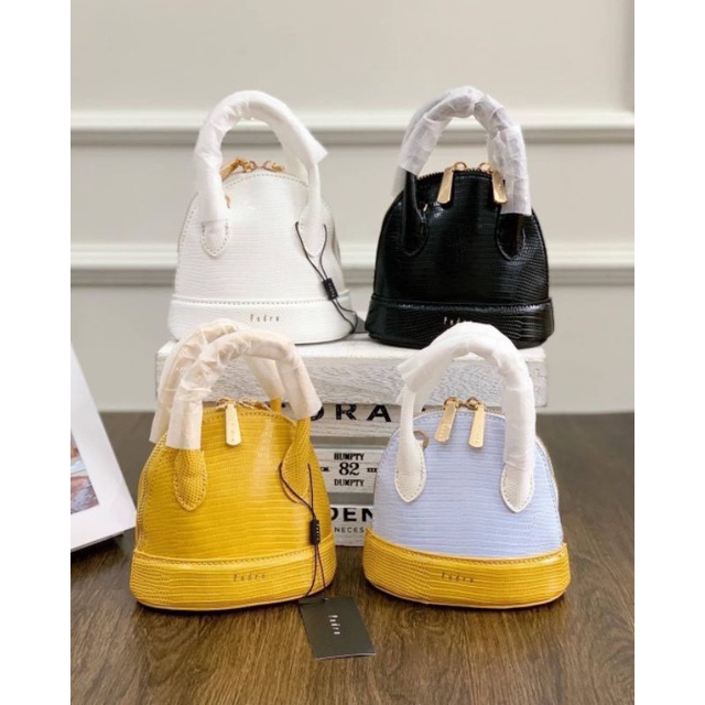 PROMO SALE Tas Pedro mini sling bag selempang kuning hitam putih ungu black white yellow purple