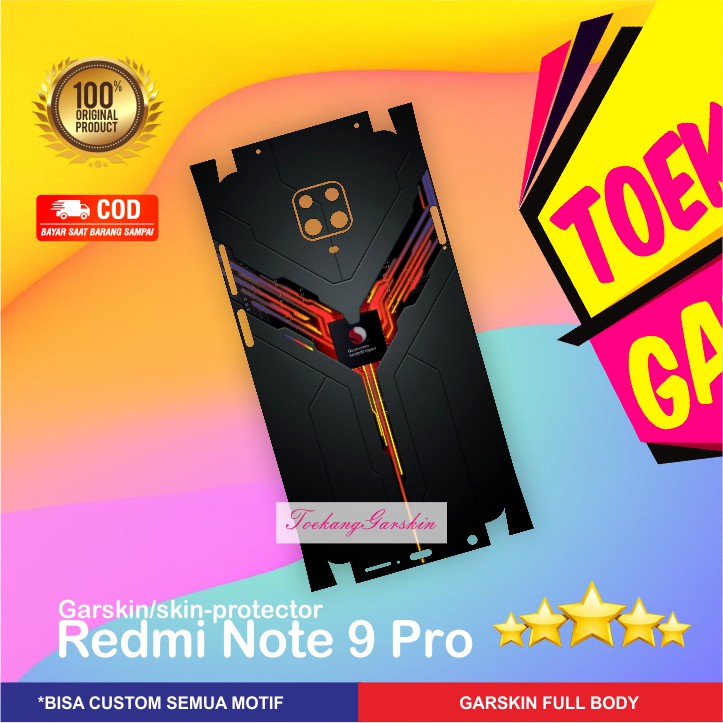PROMO GARSKIN REDMI NOTE 9 PRO MOTIF ELEGANT SNAPDRAGON RGB