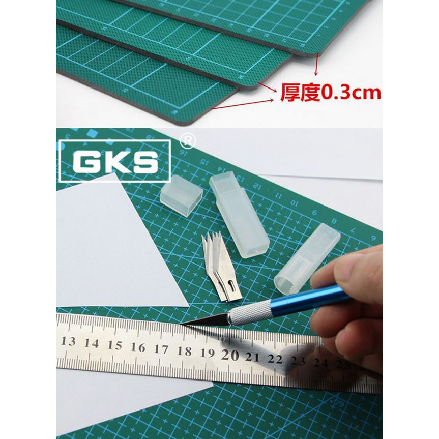 GKS Work Cutting Mat Pad A3 45 x 30cm - GKSA3 - HIJAU