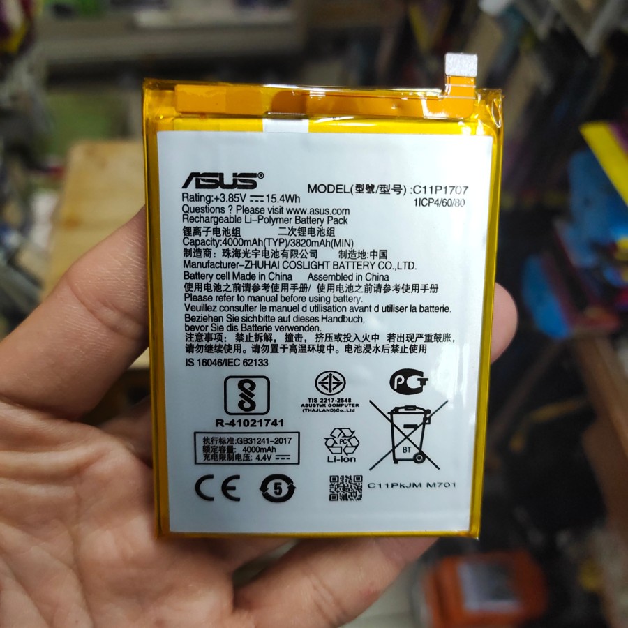 ASUS C11P1429 / ZENPAD C 7in / Z170CG , ZENFONE 3 DELUXE / ZS570KL / C11P1603 , asus c11p1707 zenfone max m1 baterai battery Batt