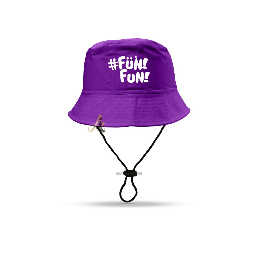 Topi Bucket Anak Laki-laki Perempuan umur 2-8 tahun SABLON FUN FUN