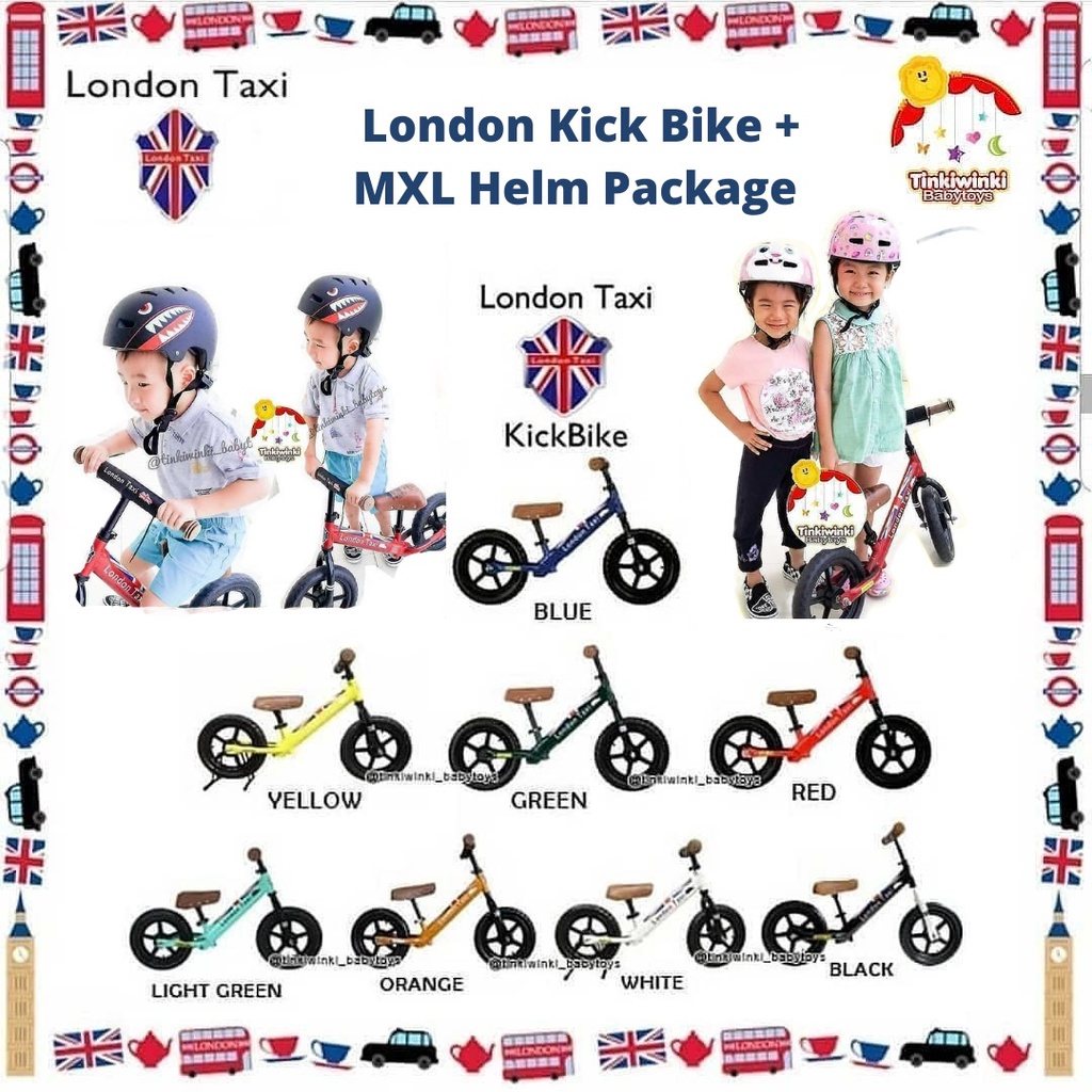 London Taxi Kick Bike + MXL Helm Package