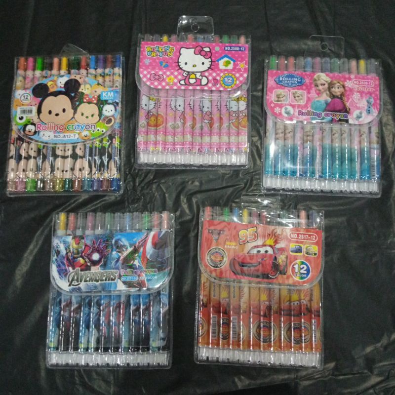 

rolling crayon 12 warna
