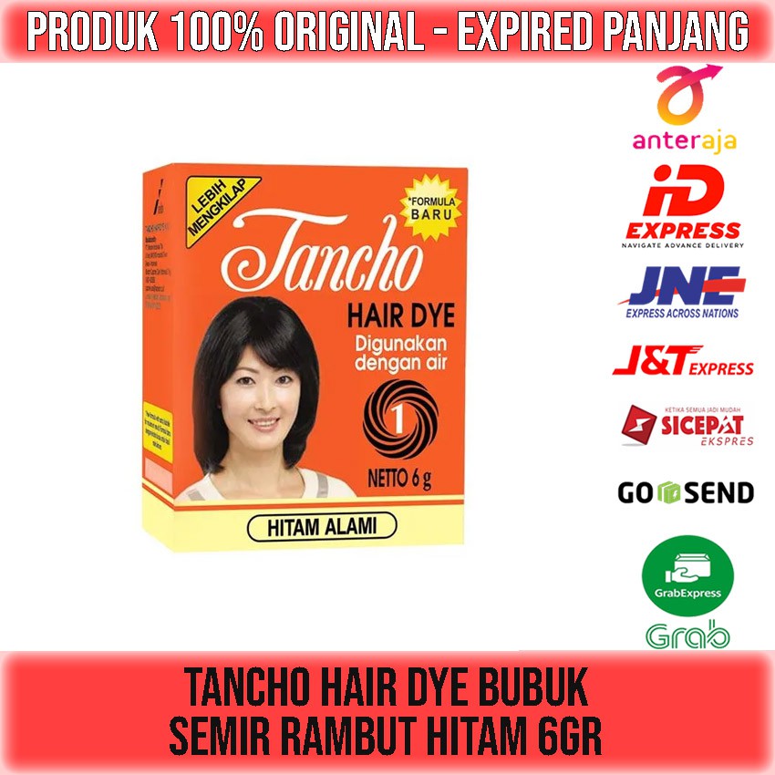 TANCHO BUBUK HAIR DYE 6gr SEMIR RAMBUT HITAM