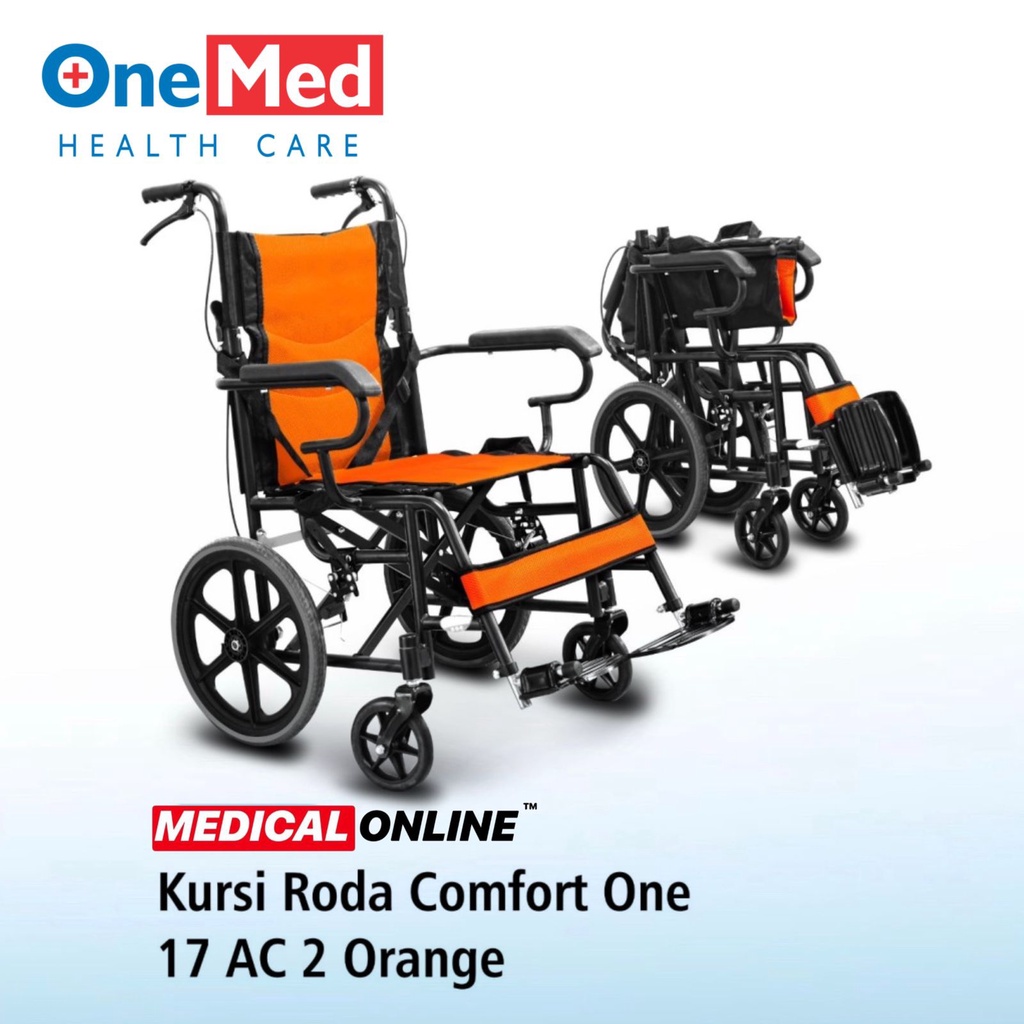 KURSI RODA TRAVEL LIPAT COMFORT ONE 17 AC MEDICALONLINE MEDICAL ONLINE