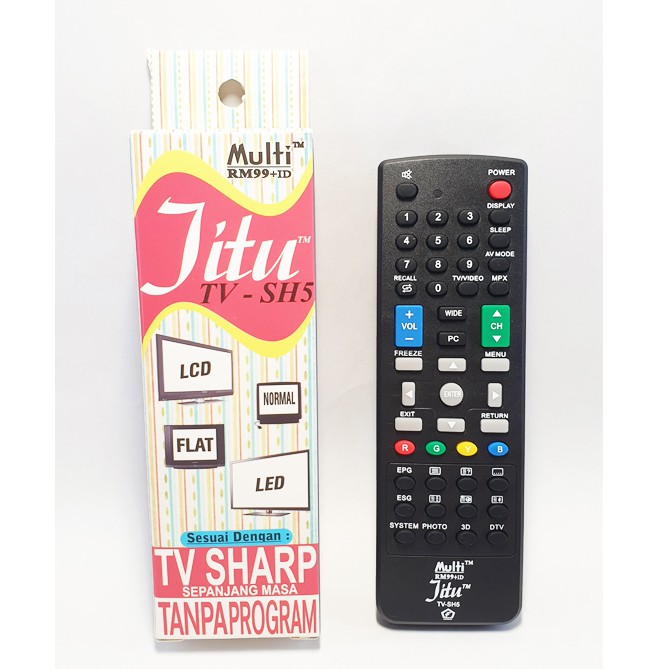 Remote TV SHARP LED . LCD . TABUNG JITU TV-SH5