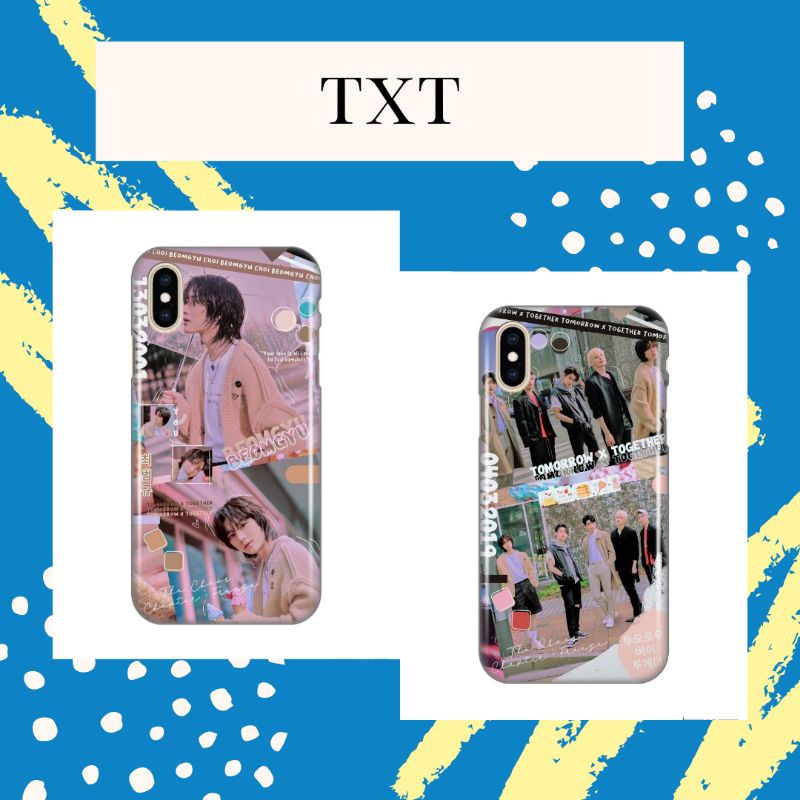 (TXT) Case TXT Freeze Edition Softcase Anticrack Tomorrow X Together Soobin Yeonjun Beomgyu Taehyun 
