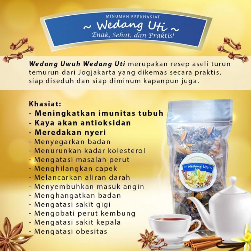 

Wedang Uti wedang uwuh kemasan isi 5