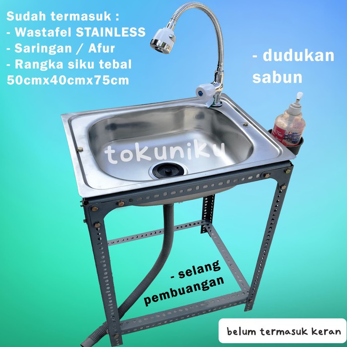 Wastafel Bak Cuci  Tangan Portable  Portabel Tempat  Cuci  