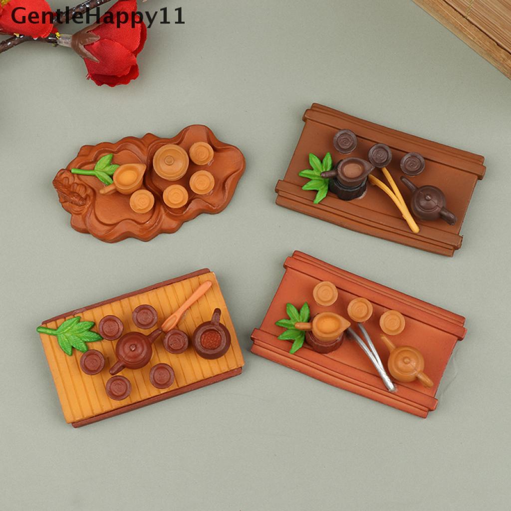 Gentlehappy Mainan Miniatur Set Teh Cina Untuk Aksesoris Rumah Boneka 1: 12