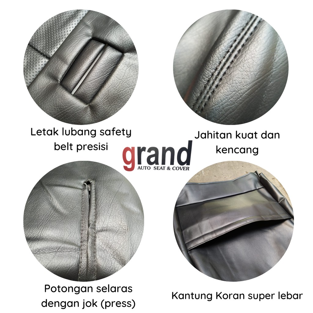 Sarung Jok Cover Jok Toyota Innova Reborn 2016 Type G Original Grand - Abu-abu