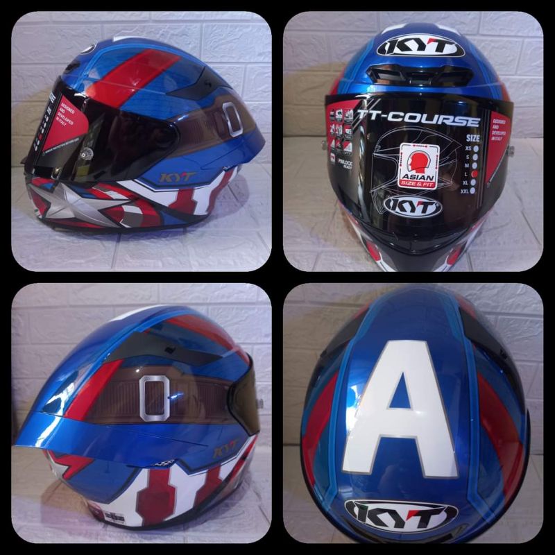 KYT TT COURSE Marvel captain america