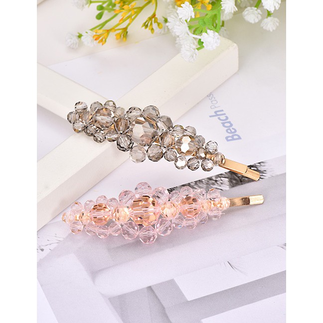 LRC Jepit Rambut Fashion Alloy Transparent Resin Hairpin F5291X