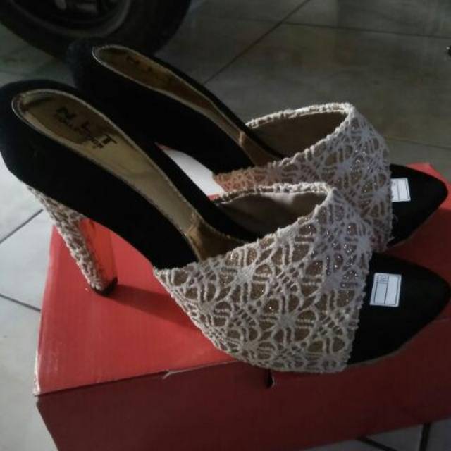 nunulisa hils pesta brukat polos wanita murah