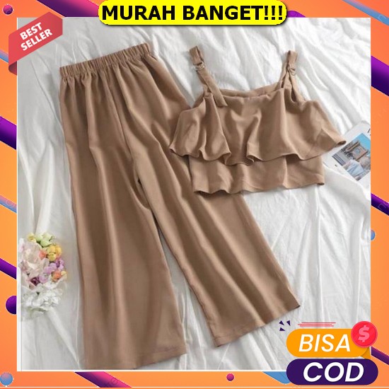 Annisa Set / Setelan Wanita Terbaru 2022 Atasan Dan Rok Bahan Crinkle Airflow / Fashion Muslim Cewek