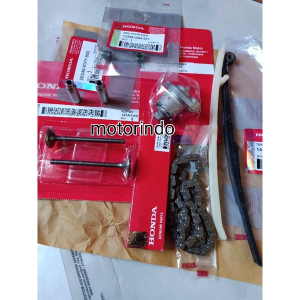 Bos klep beat karbu beat zfi 6 barang, lidah +keteng+sil klep +payung klep+tonjokan keteng,,beat kar