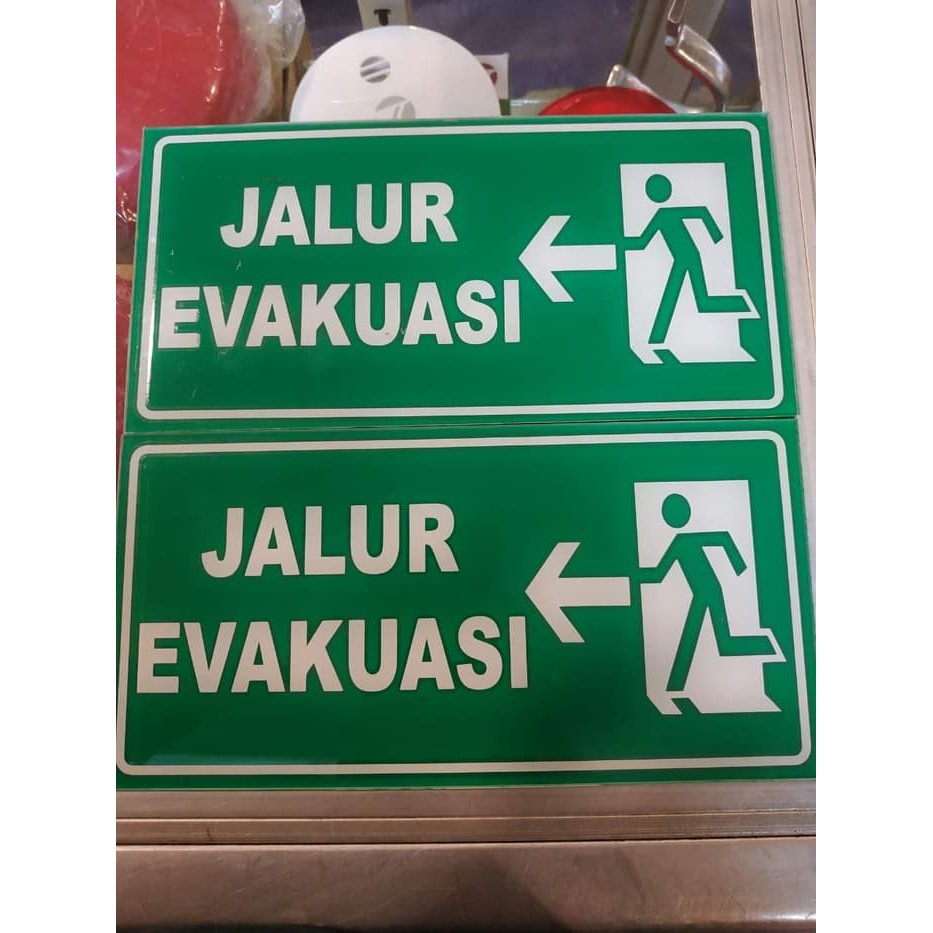 

akrilik / acrylic sign JALUR EVAKUASI 20X10