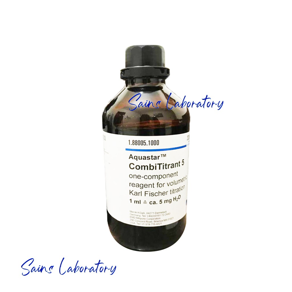 CombiTitrant 5 Component Reagent For Volumetric Karl Fischer Titration 1 Liter Merck Analysis