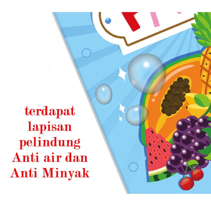 [ORGM] Mainan Edukasi Tempelan Buku Jawaban Pasang Match Angka Transportasi Buah