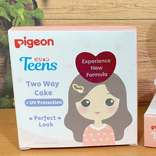 [REFILL TWC] PIGEON Teens Two Way Cake + UV Protection Perfect Look Bedak Padat Remaja - 14gr