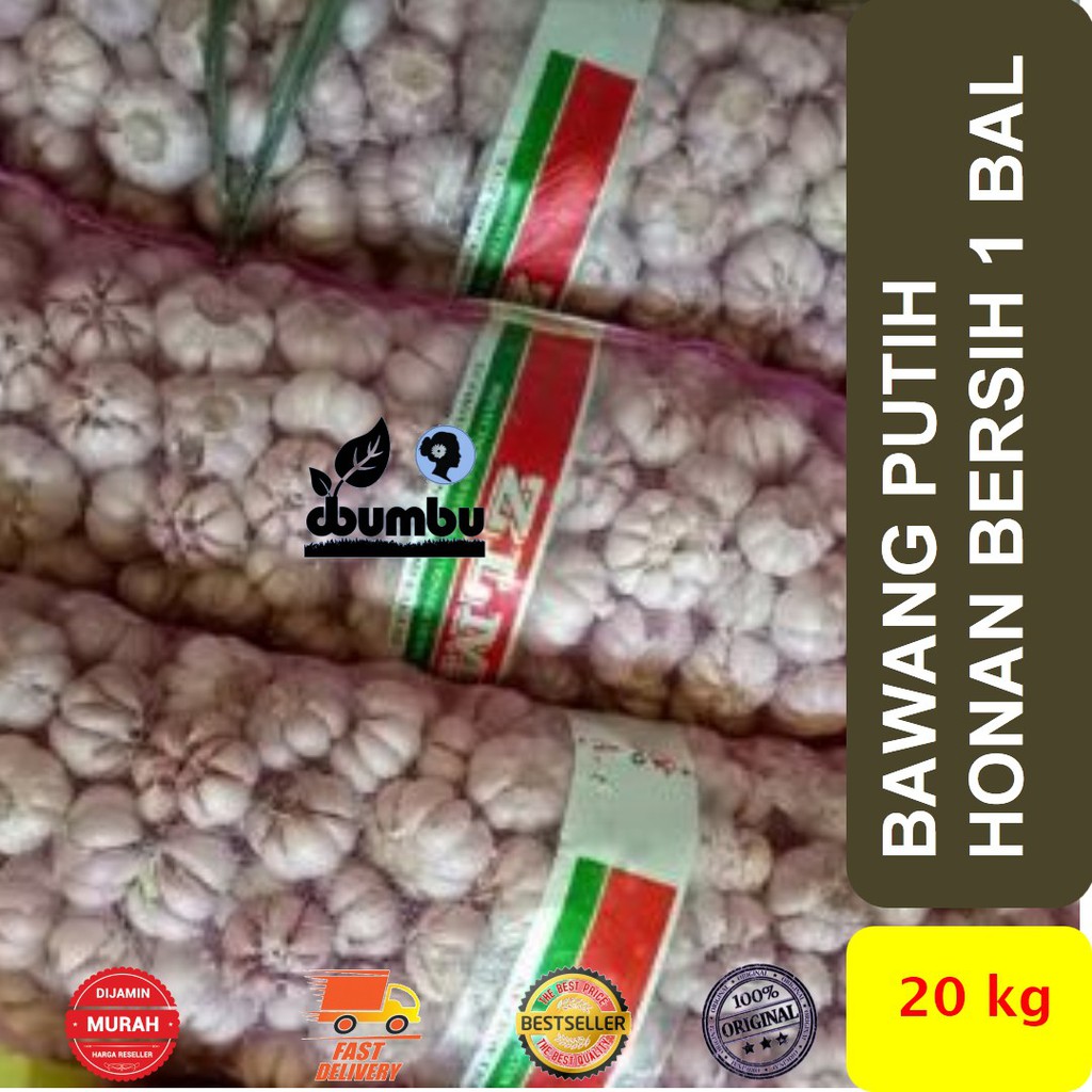 

Bawang Putih Honan Bersih Segar kemasan bal 20 kg