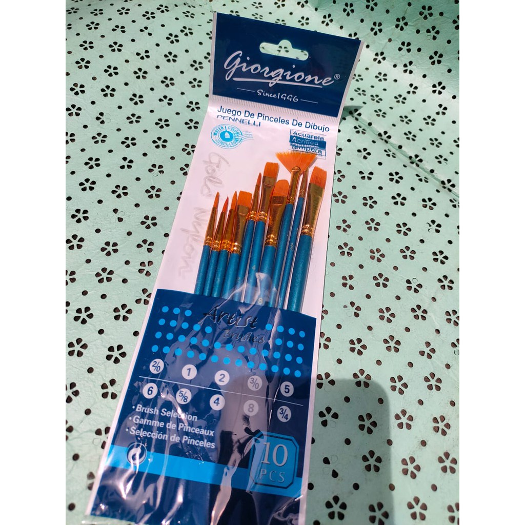 

Giorgione Kuas Lukis Set Lengkap G-198SH isi 10 pcs Murah [INSHOP]