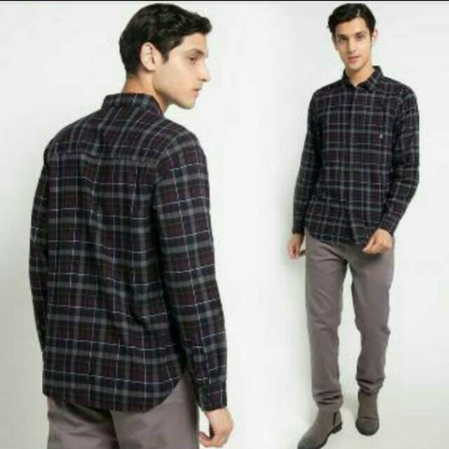 Kemeja flanel pria 3SECOND ORIGINAL OUTLET MALL