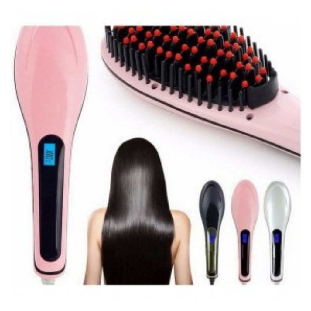 Sisir Catok Pelurus Rambut Elektrik Ion Fast Hair Straightener 111135