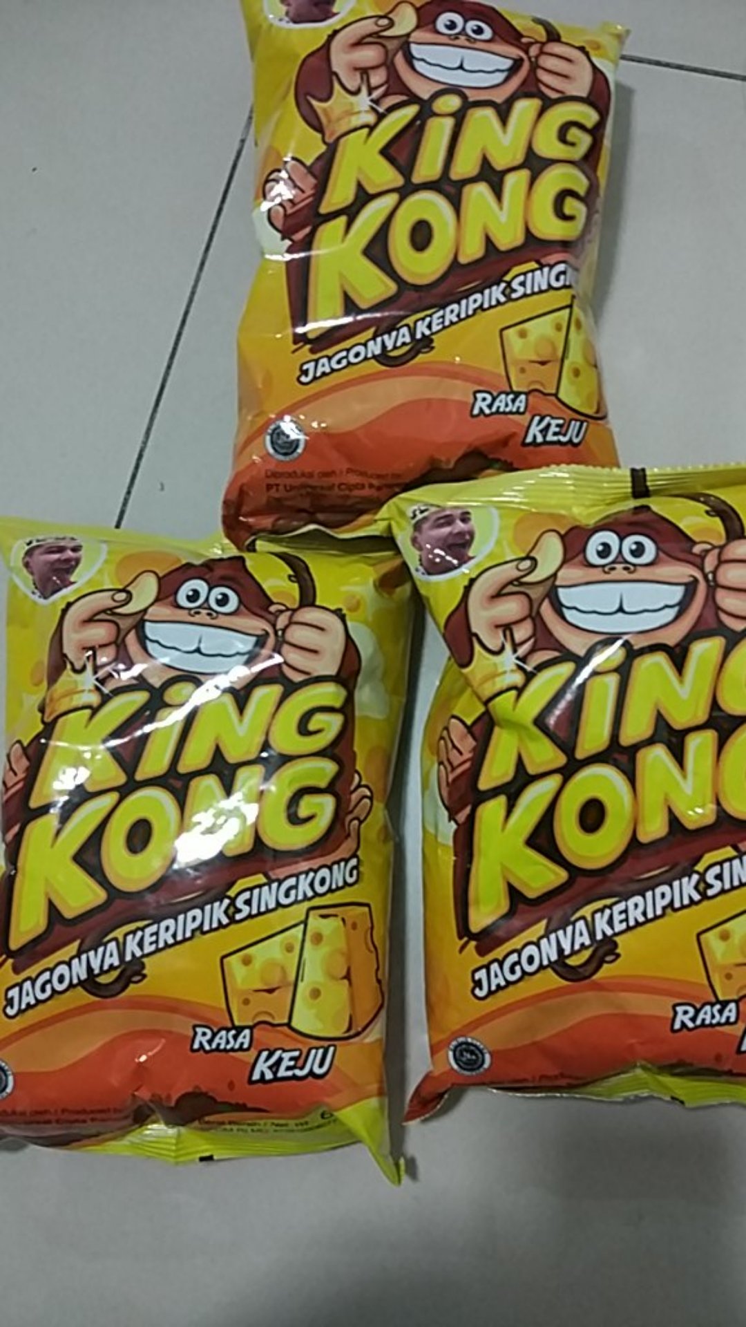 Kingkong Keripik Singkong Keju 60 Gr/ 3 Pcs | Shopee Indonesia