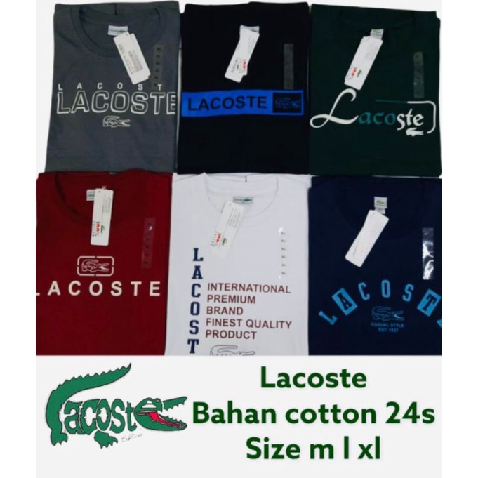 Kaos New LACOSTE Unisex Import Original Full Tag // Sisa Ekspor