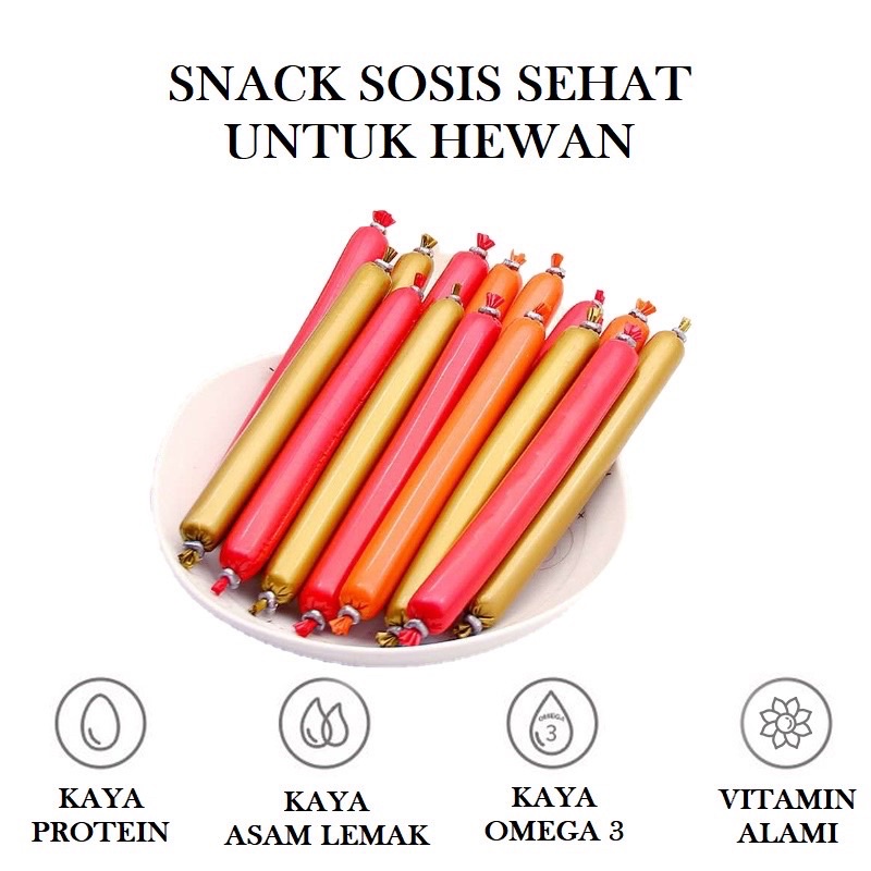 Snack sosis untuk kucing anjing cemilan makanan ringan SOSIS