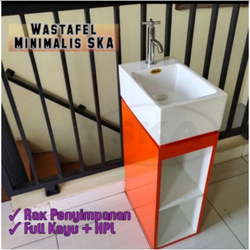 Wastafel gantung/wastafel set bom/wastafel rak kabinet/wastafel minimalis/wastafel berbahan marbel d