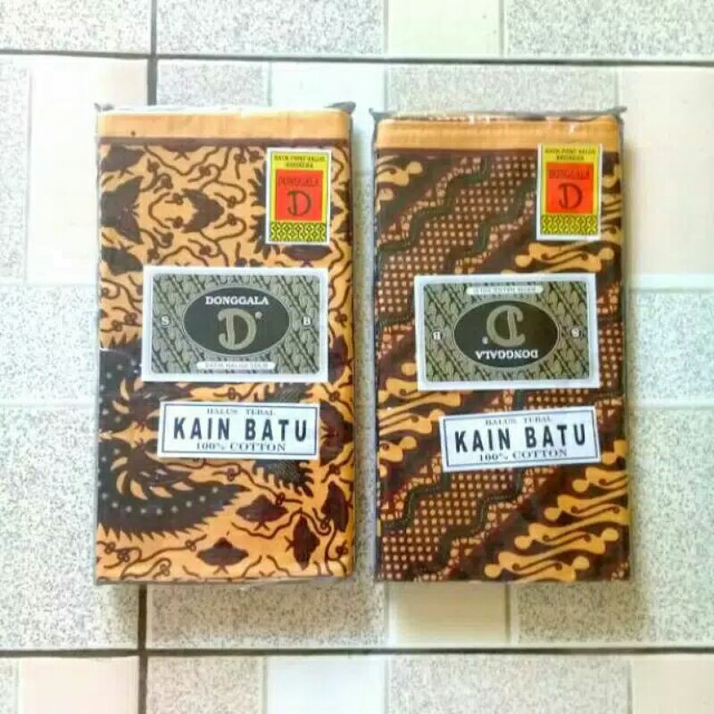 KAIN BATIK PANJANG CAP DONGGALA/45  UKURAN +/- 200 X 100 CM-KAIN BATU KUALITAS EKSPOR