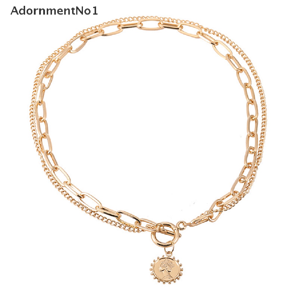 [AdornmentNo1] Vintage Multi-layer Chain Choker Necklace For Women Fashion Necklaces Jewelry [new]