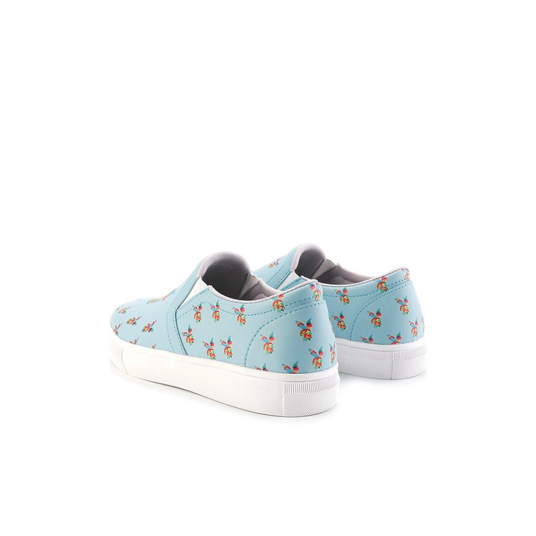 SEPATU SLIP ON PLAYBOY WANITA ORIGINAL CASUAL KETS BRANDED BIRU PLW02