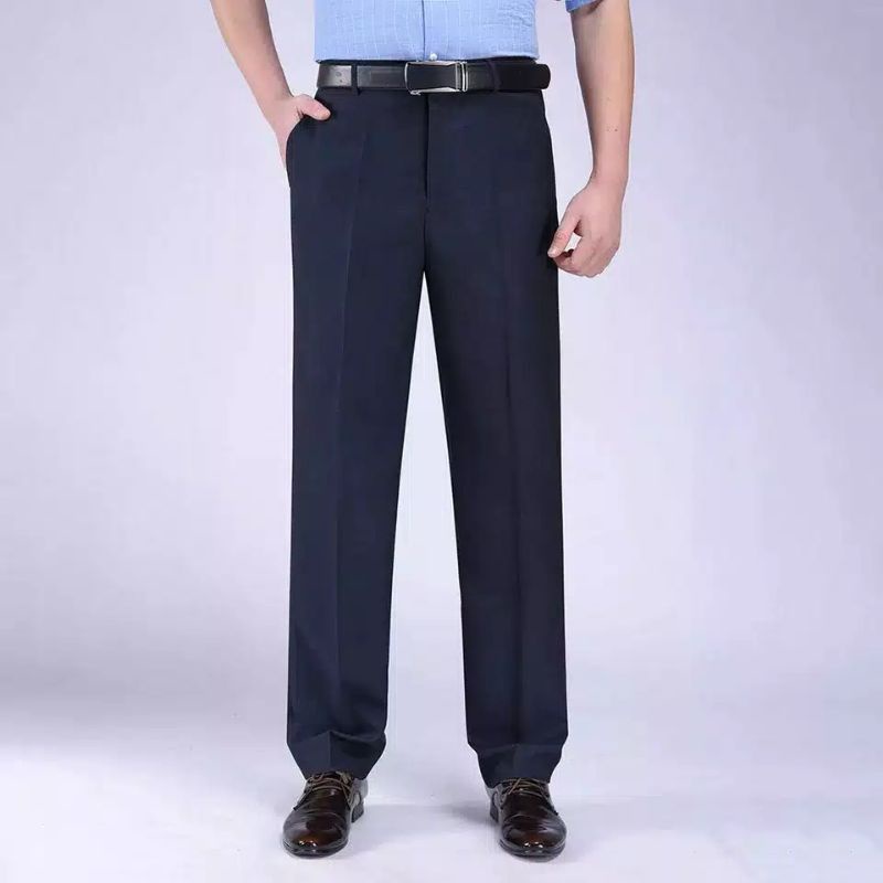 NEW CELANA PANJANG BAHAN FORMAL PRIA STANDAR KATUN TEFLON 27-38